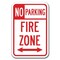 Signmission No Parking Fire Zone w/ double arrow 1 12inx18in Heavy Gauge, A-1218 Fire Lane A-1218 Fire Lane - No PK Fire Z double 1 - alternate 1